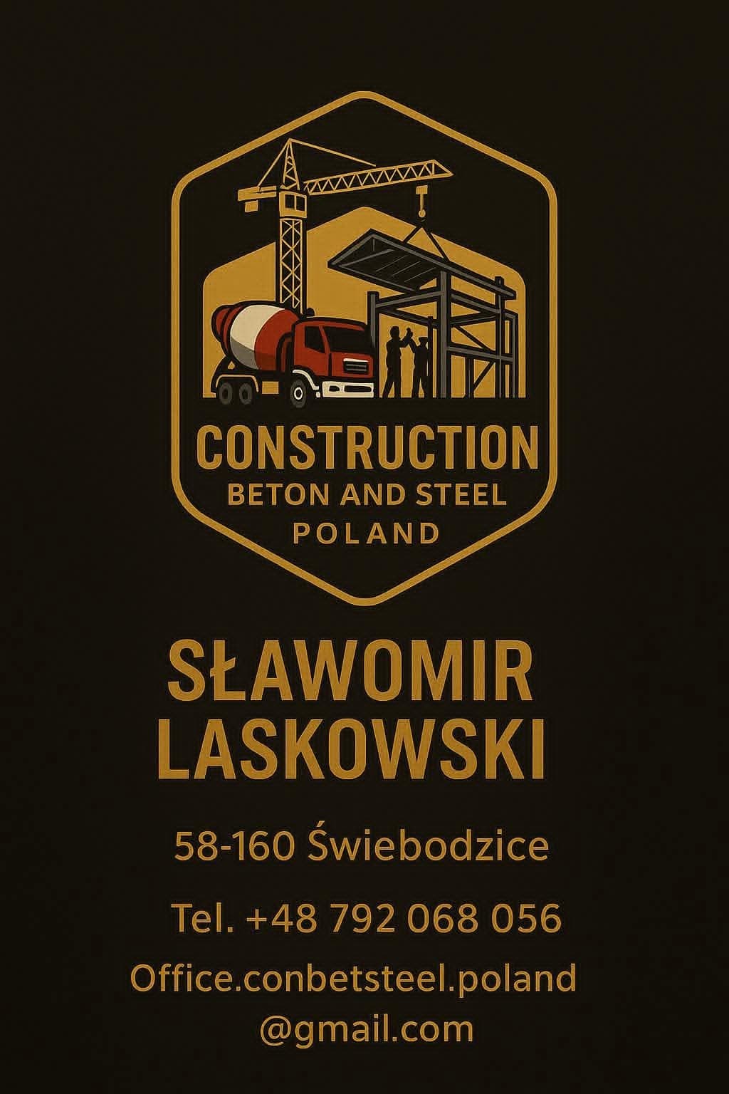 Construction beton and steel Poland 