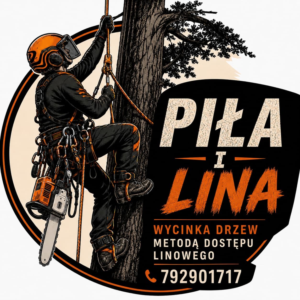 PIŁA i LINA wycinka drzew arborysta