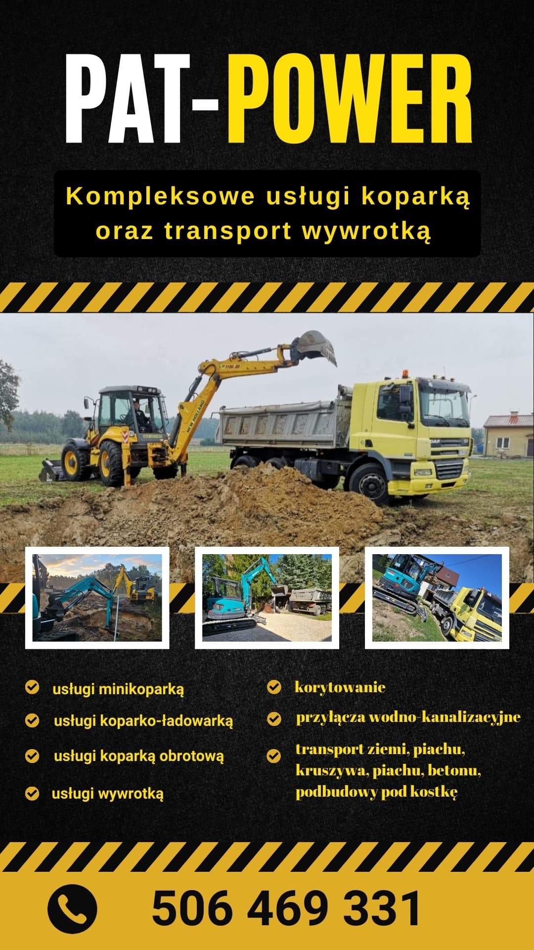 Patryk Wróbel Pat- Power Usługi Koparką 