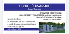 Usługi Ślusarskie Paweł Drzazga 